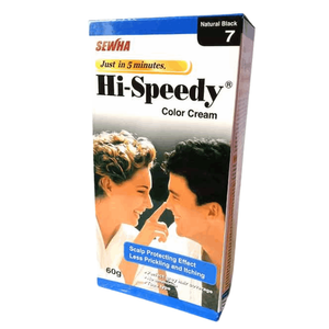 Hi-Speedy 7 Natural Black Hair Color Cream-60gm